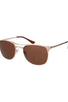 Asos Asos Gold Retro Style Navigator Sunglasses - Lyst