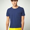 Asos Asos T Shirt with Colour Panel and Pocket in Blue for Men (navyyellow) - Lyst