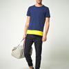 Asos Asos T Shirt with Colour Panel and Pocket in Blue for Men (navyyellow) - Lyst