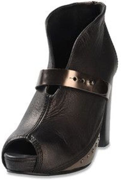 Diesel Cuir Desir Folie Ankle Boot in Black - Lyst