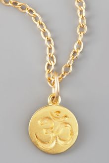 Dogeared 'Om' Charm - Lyst