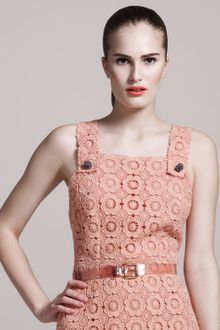 Dolce & Gabbana Tinted Pvc Belt Peach - Lyst