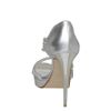 Dune Hearty Asymetric Swirl Diamante Sandals in Gray (silver) - Lyst