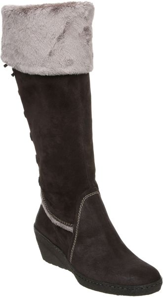  Powderpuf Faux Fur Cuff Back Boots 