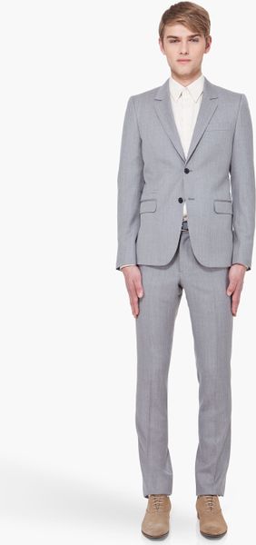 Givenchy Light Grey Wool Suit in Gray for Men (grey) - Lyst