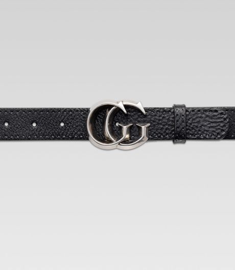 Gucci Gg Buckle Belt Black in Black for Men - Lyst