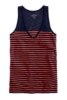 J.Crew Vintage Cotton Stripe Pocket Tank - Lyst