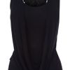 Karen Millen Draped Vest with Cutwork in Black - Lyst