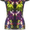 Karen Millen Tropical Flower Customised Tshirt in Blue - Lyst