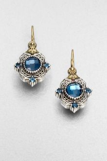 Konstantino Semiprecious Multistone Sterling Silver 18k Gold Drop Earrings - Lyst