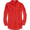 L'agence Chest Pocket Blouse in Red - Lyst