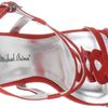 Michael Antonio Michael Antonio Womens Riordansat Platform Sandal in Red - Lyst