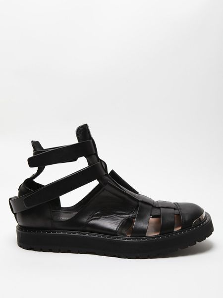 ... Barrett Neil Barrett Mens Hybrid Jelly Boot Sandal in Black for Men