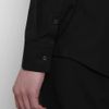 Neil Barrett Slim Fit Pleat Shirt in Black for Men - Lyst