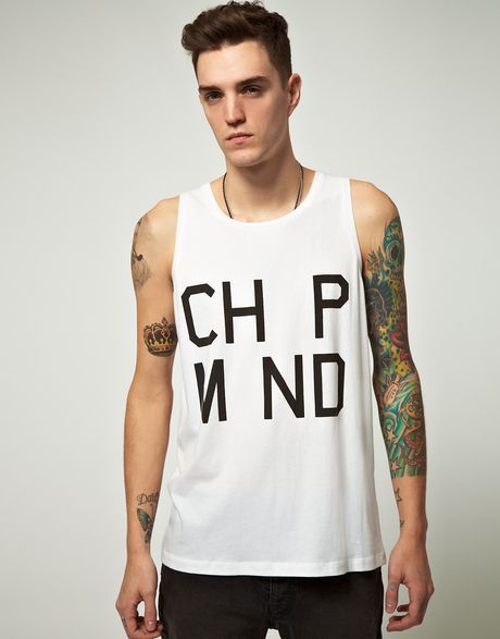 Cheap Monday Cheap Monday Kim Printed Vest in White for Men - Lyst