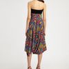 Nicole Miller Strapless Stretch Silk Dress in Multicolor (multi) - Lyst