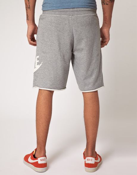 gray fleece shorts