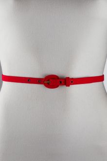 Oscar de la Renta Classic Skinny Belt Rose - Lyst