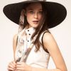 Paul Smith Paul Smith Straw Sun Hat with Dandelion Silk Tie in Black - Lyst