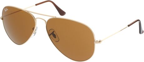Ray-ban Rayban Aviator Sunglasses in Brown for Men (gold) - Lyst