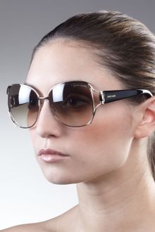 Roberto Cavalli Opentemple Sunglasses Rose Golden - Lyst