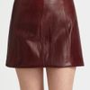 T By Alexander Wang Leather Mini Skirt in Brown (merlot) - Lyst