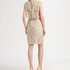 Tadashi Shoji Blouson Lace Dress in Black (sand) - Lyst