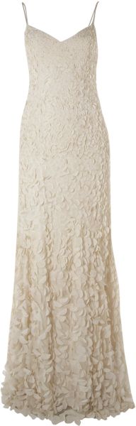 Theia Applique Maxi Bridal Gown - Lyst