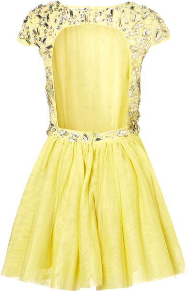 topshop yellow dress