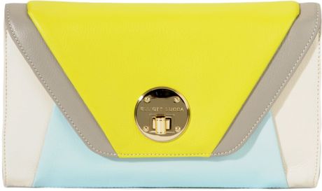 Elliott Lucca Elliott Lucca Cordoba Clutch in Yellow (bkl/wht) - Lyst