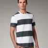 Vince Blockstripe Tee in Gray for Men (slate) - Lyst