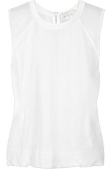 A.L.C. Mak Cutoutback Crepe Top - Lyst