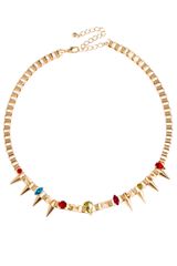 Asos Jewelled Spike Collar Necklace