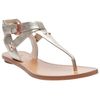 Belle By Sigerson Morrison Metallic Leather Sandal in Silver (rose) - Lyst