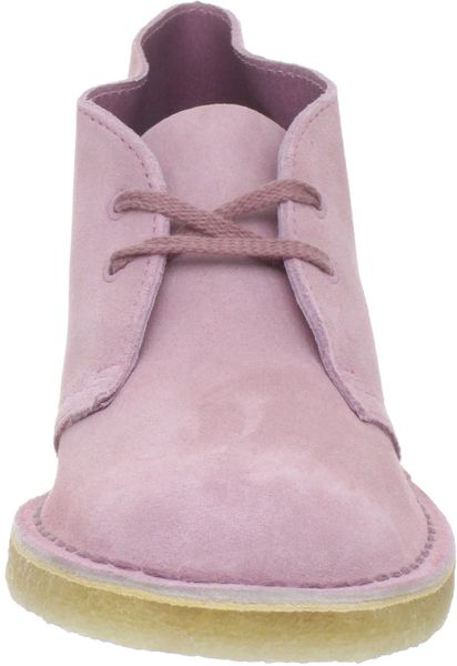 pink suede desert boots
