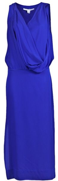 Diane Von Furstenberg Zooann Dress in Blue - Lyst
