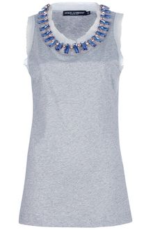 Dolce & Gabbana Crystal Embellished Top - Lyst