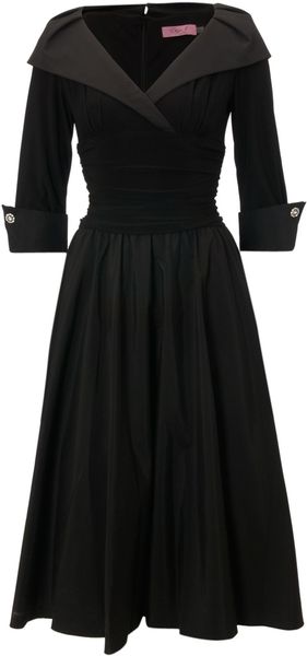 Eliza J 34 Sleeve Ruched Waist Dress - Lyst