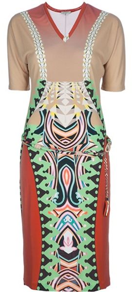  Tribal Print Dress 
