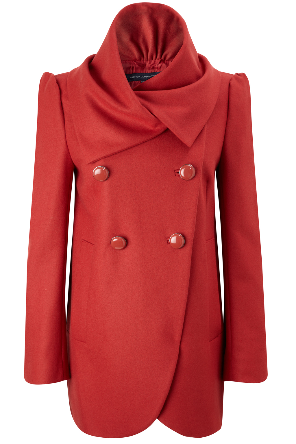 French Connection Winter Sun Wool Coat in Red (victorious) Lyst