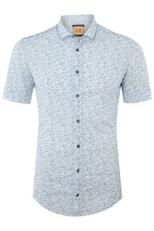 Hugo Boss Short Sleeved Floral Print Shirt - Lyst