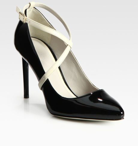 Jason Wu Christie Twotone Patent Leather Pumps in Black - Lyst