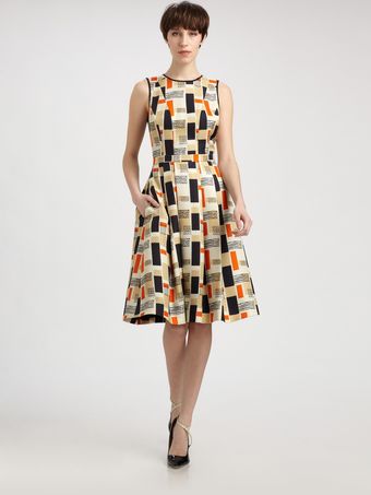  Silk Wool Flounce Dress 