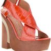 Jeffrey Campbell Leather Sandals in Orange - Lyst
