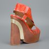 Jeffrey Campbell Leather Sandals in Orange - Lyst