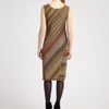 Missoni Lurex Stripe Dress in Brown (gold) - Lyst