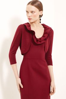 Oscar de la Renta Cashmere Silk Bolero - Lyst