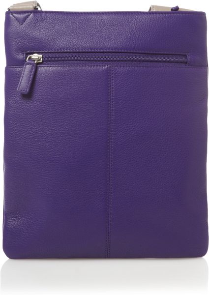 Radley Colourblock Medium Pocket Cross Body Bag in Purple