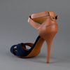 Ralph Lauren Cross Strap Sandal in Blue (navy) - Lyst