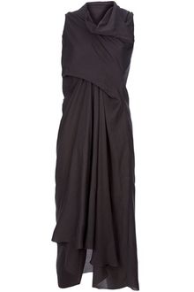 Rick Owens Draped Dress - Lyst